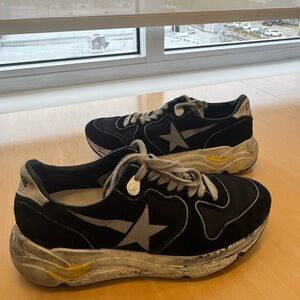 Golden Goose Black and White Sneakers